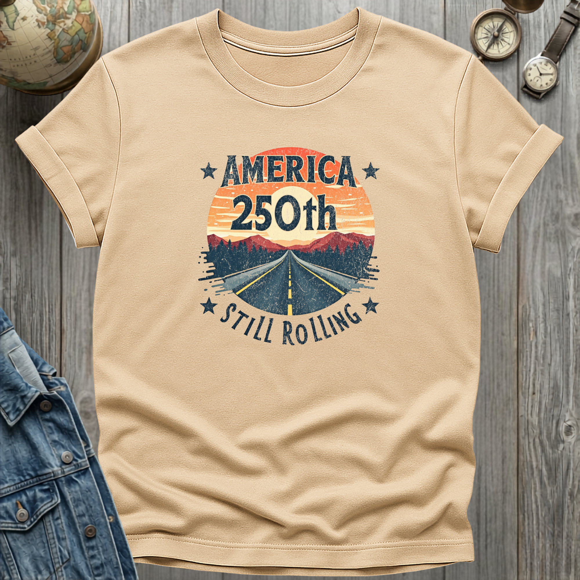America 250th Still Rolling T-Shirt