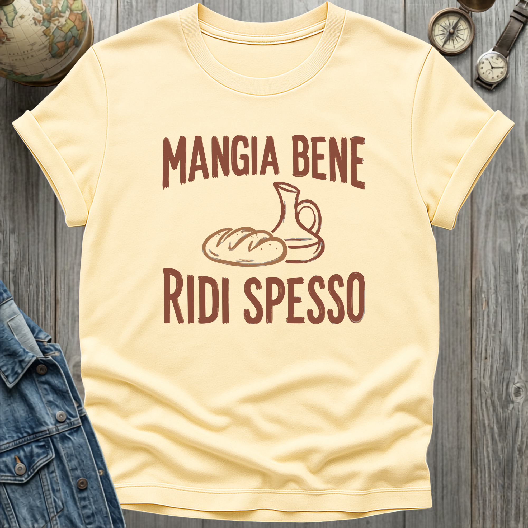 Mangia Bene Ridi Spesso T-Shirt