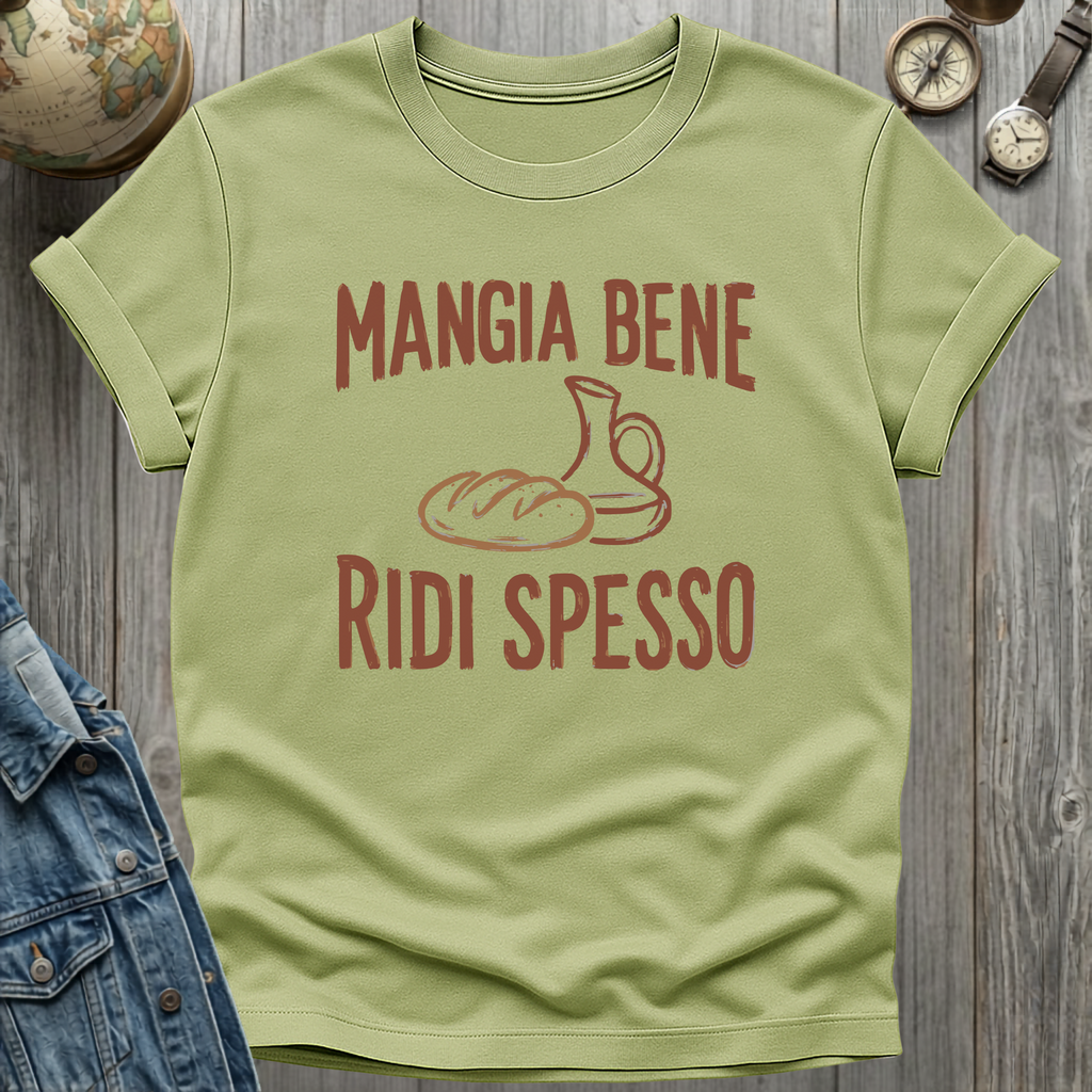 Mangia Bene Ridi Spesso T-Shirt