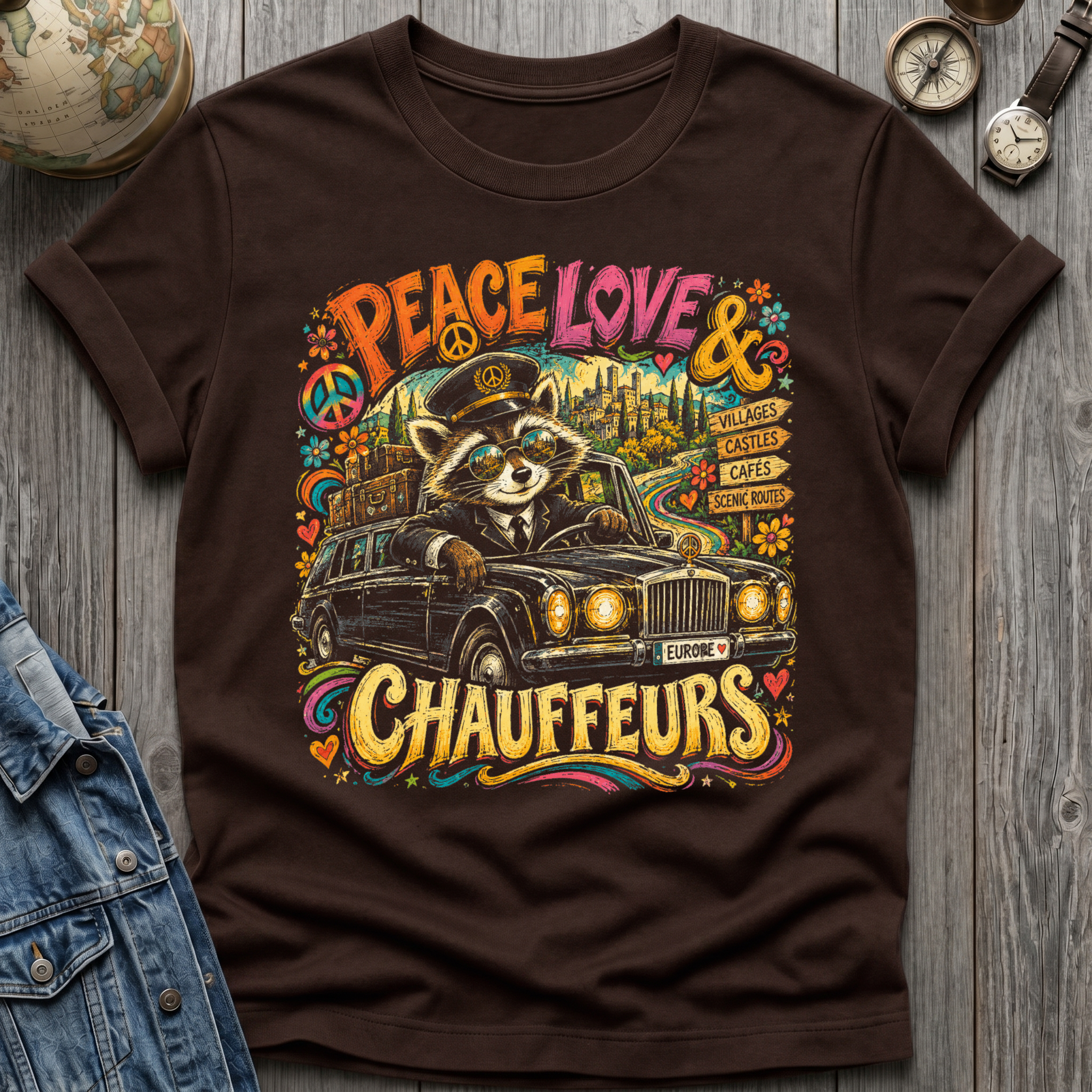Peace Love Chauffeurs T-Shirt