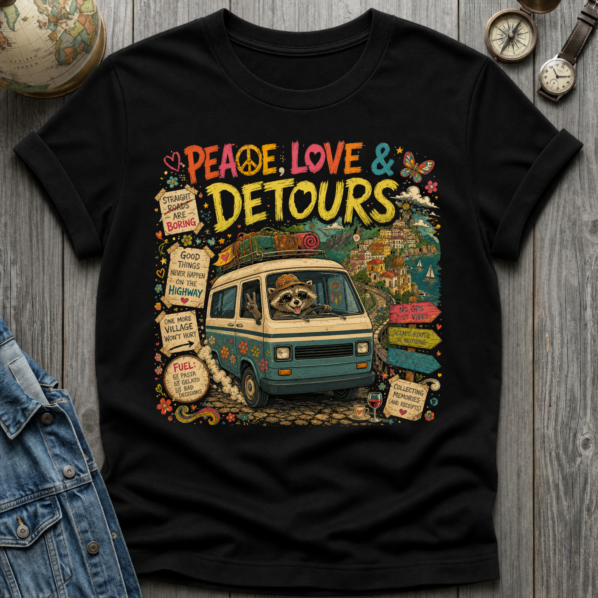 Peace Love Detours T-Shirt