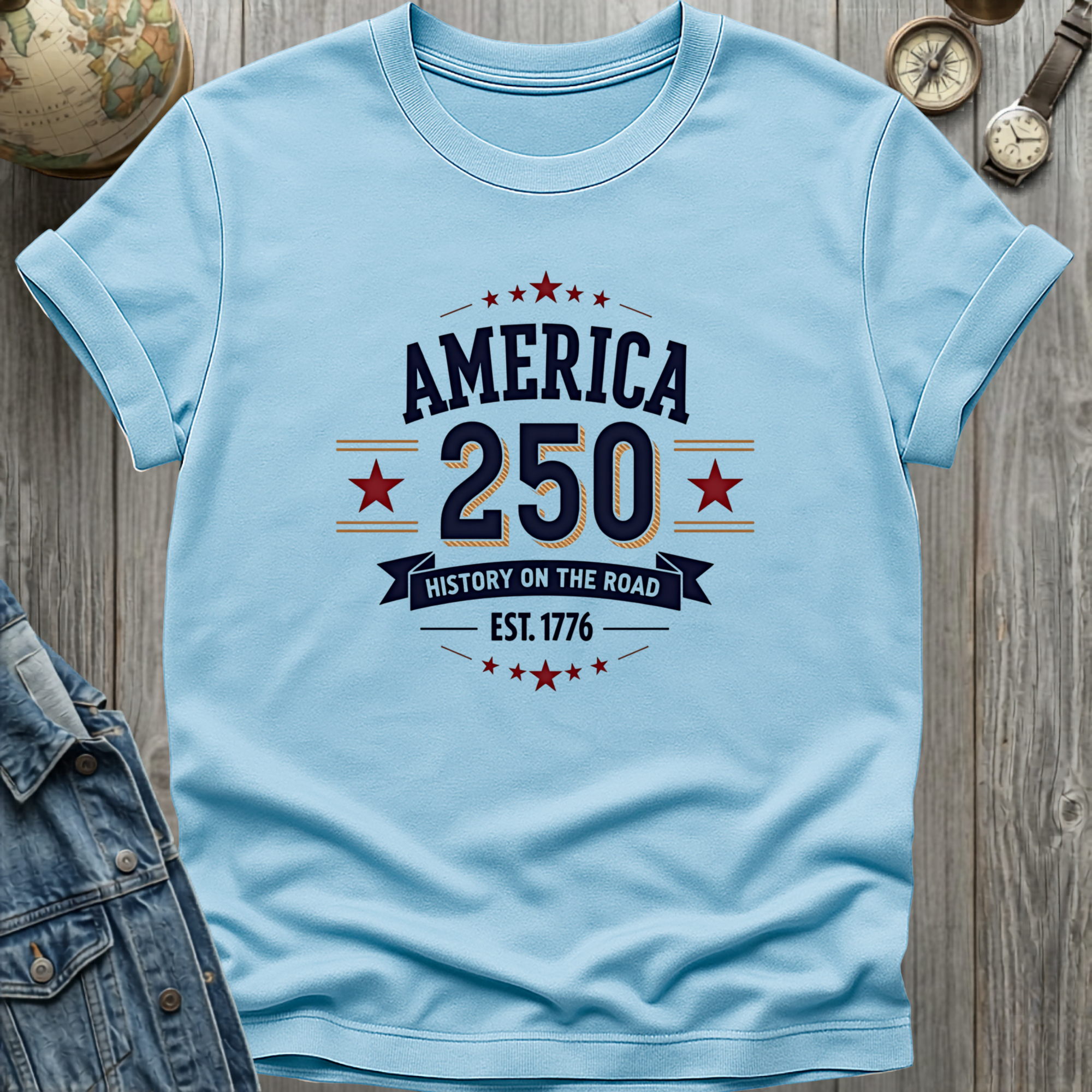 America 250 History on the Road T-Shirt