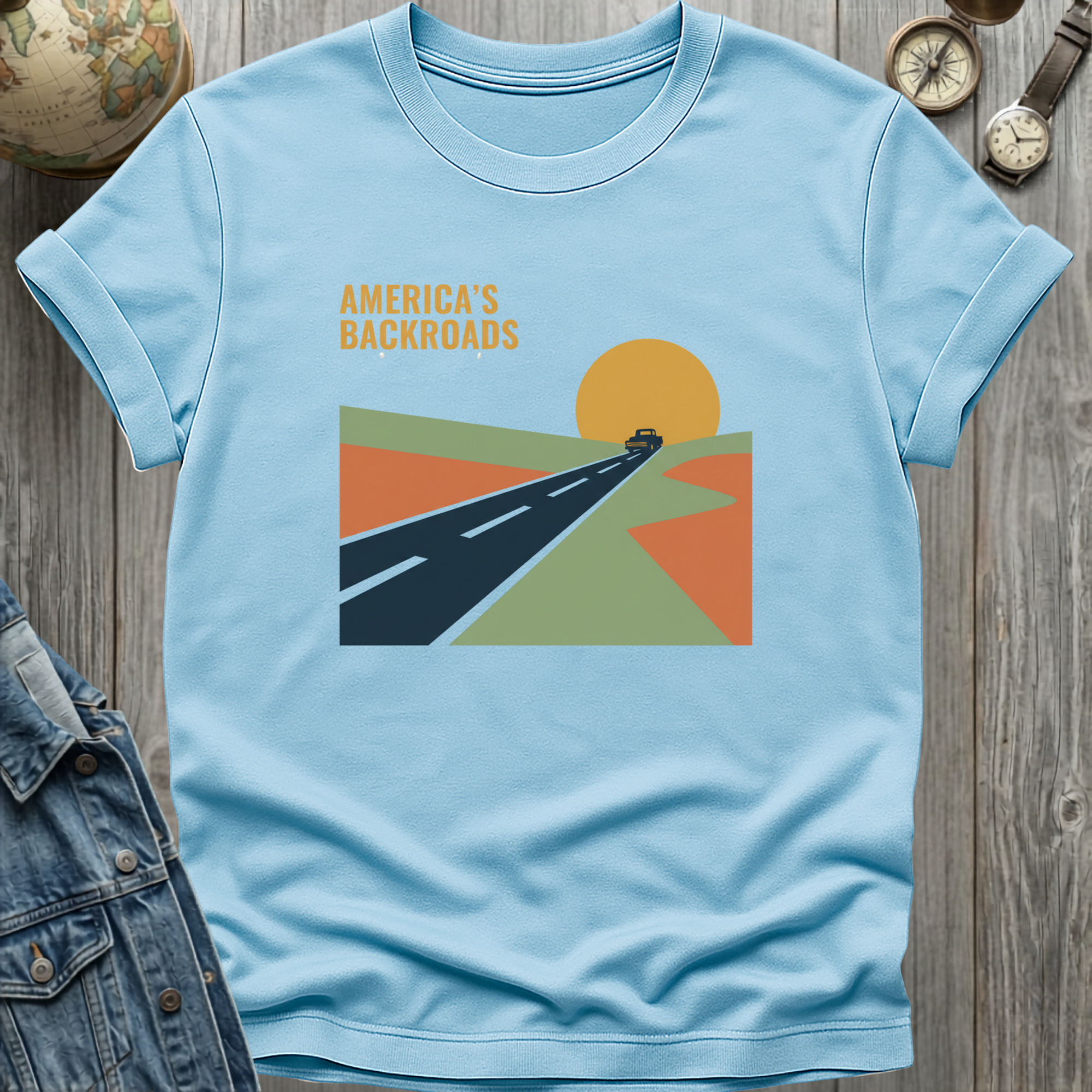 America Backroads Retro T-Shirt