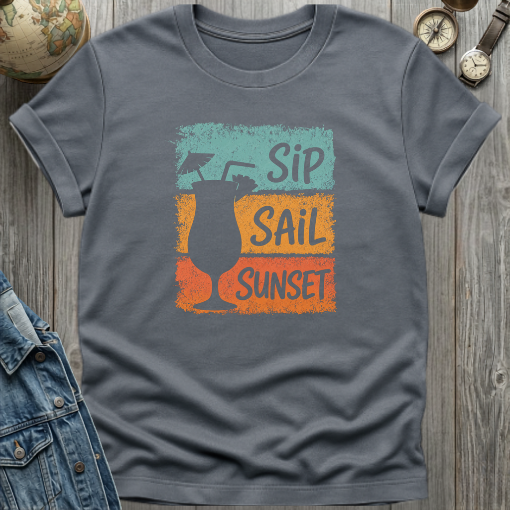 Sip Sail Sunset T-Shirt