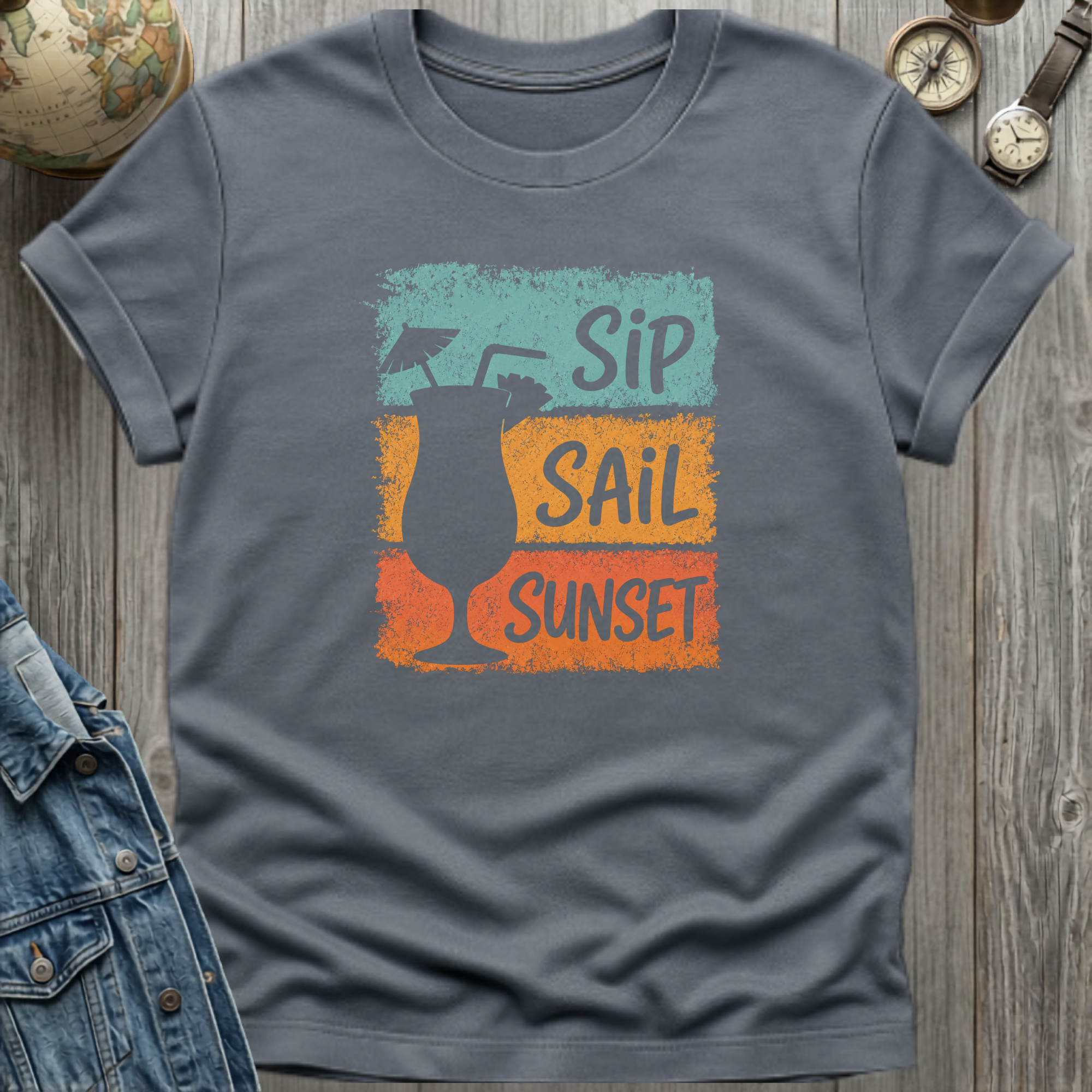 Sip Sail Sunset T-Shirt