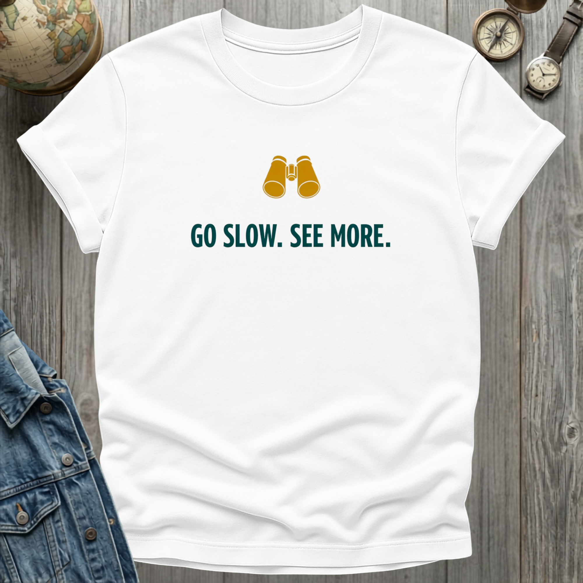 Go Slow. See More. T-Shirt