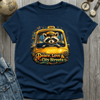 Peace Love City Streets Raccoon T-Shirt