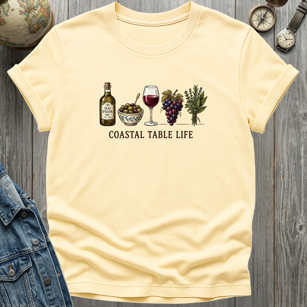Coastal Table T-Shirt Cornsilk / S