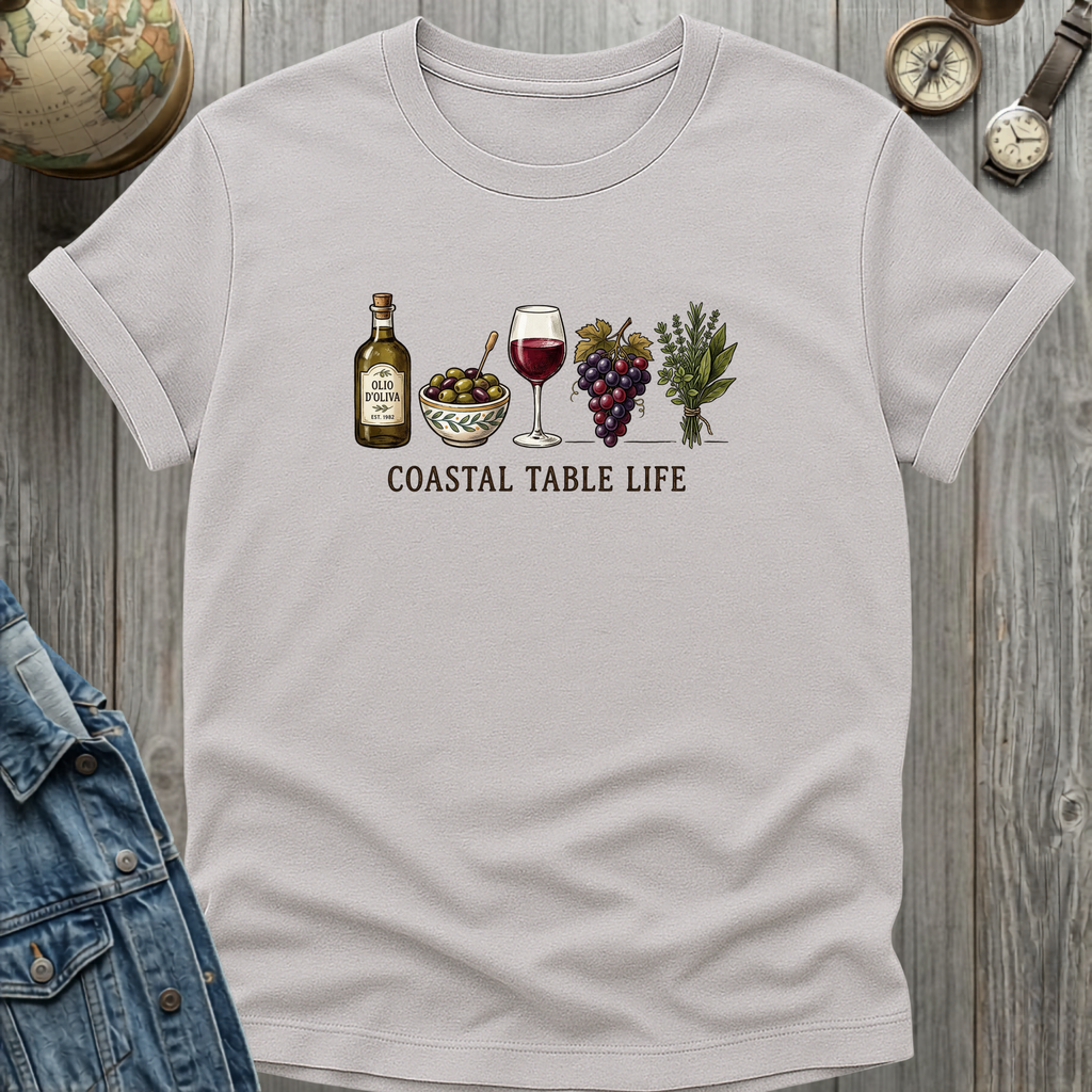 Coastal Table T-Shirt Ice Grey / S
