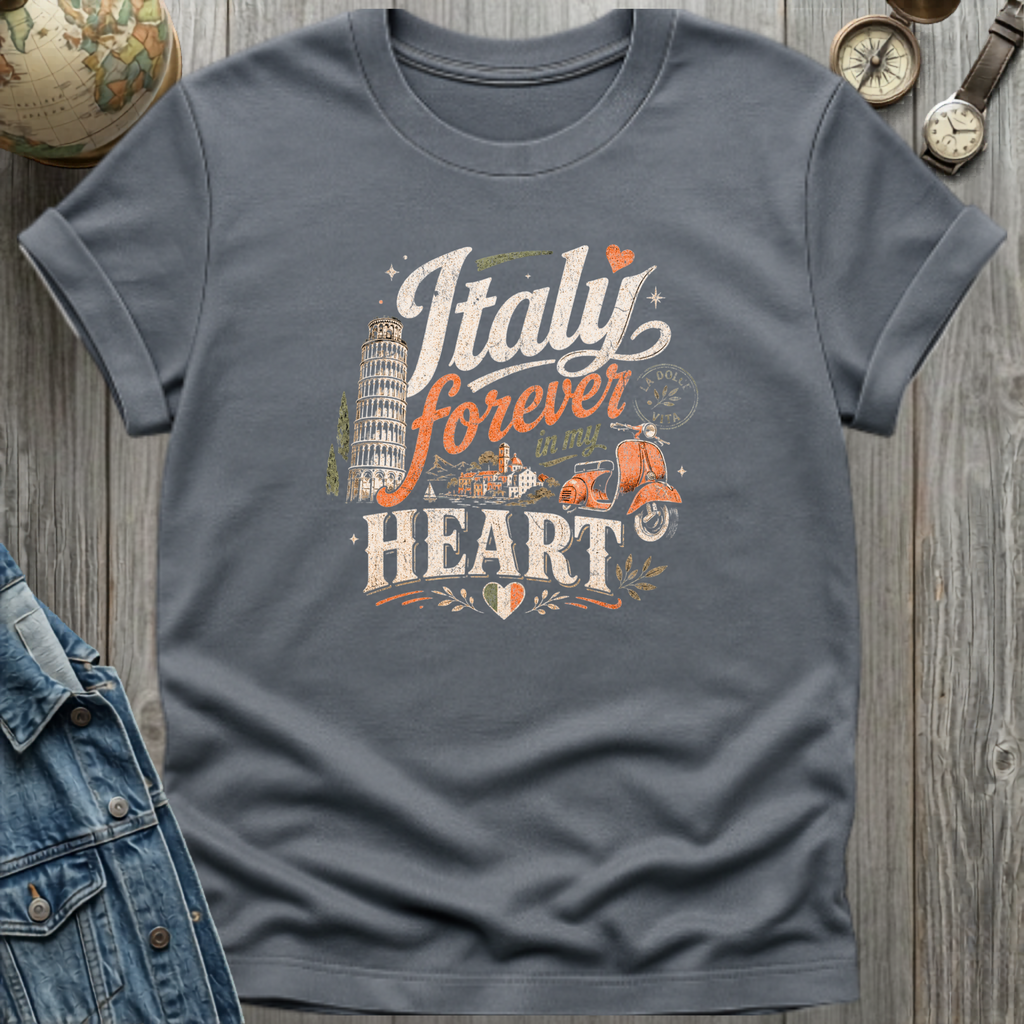 Italy Heart T-Shirt