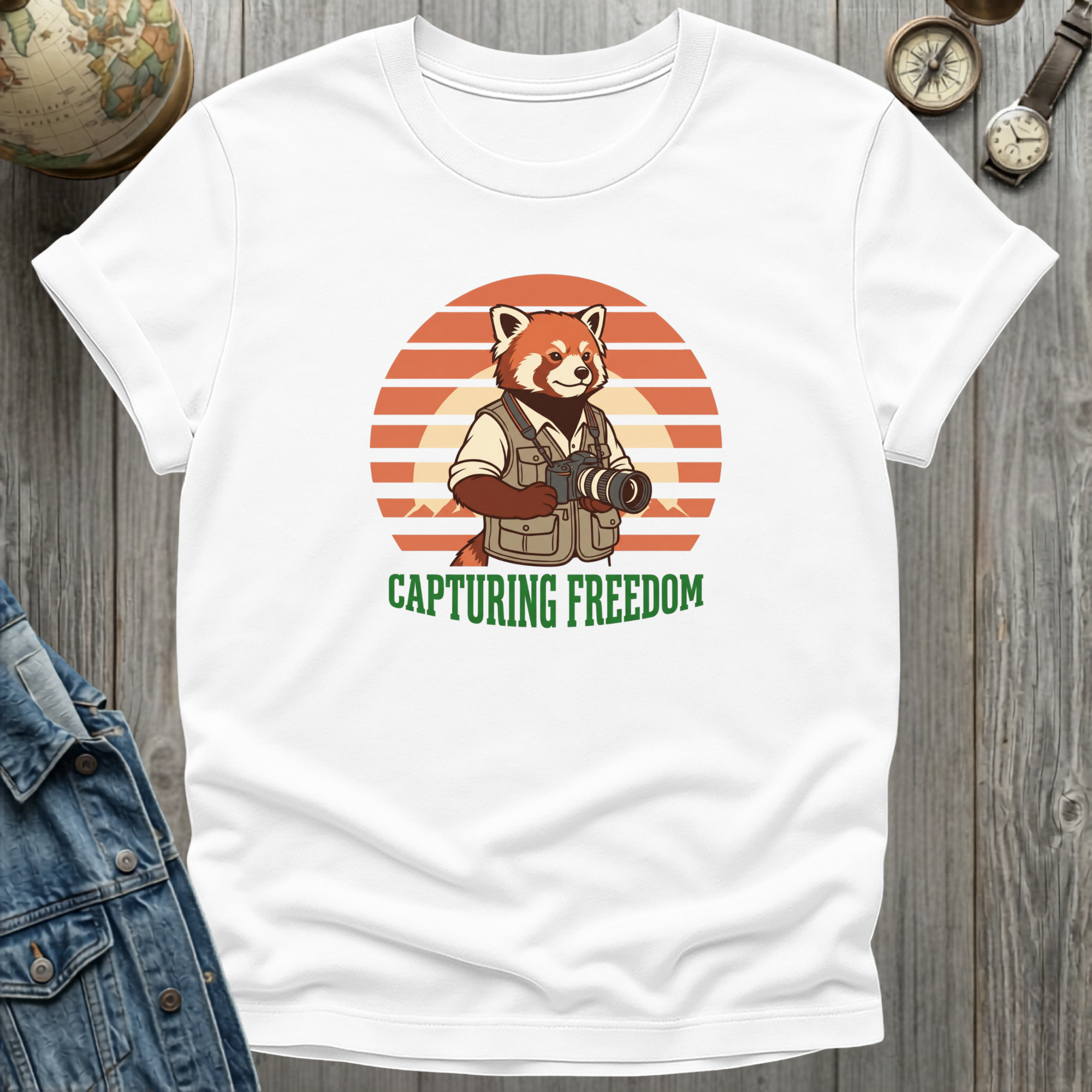 Red Panda Freedom T-Shirt