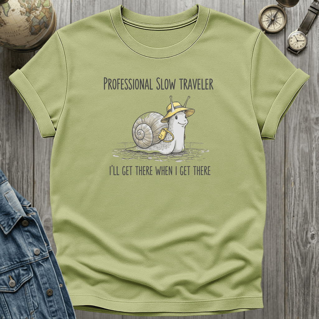 Slow Traveler Snail T-Shirt