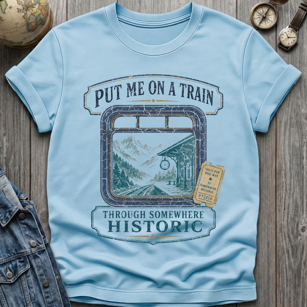 On A Train T-Shirt