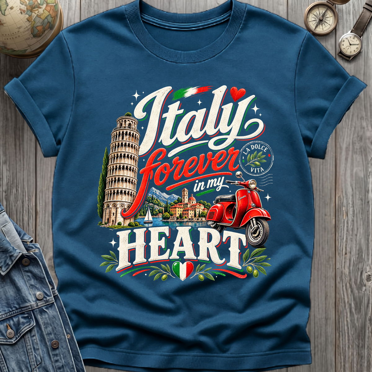 Italy Heart T-Shirt
