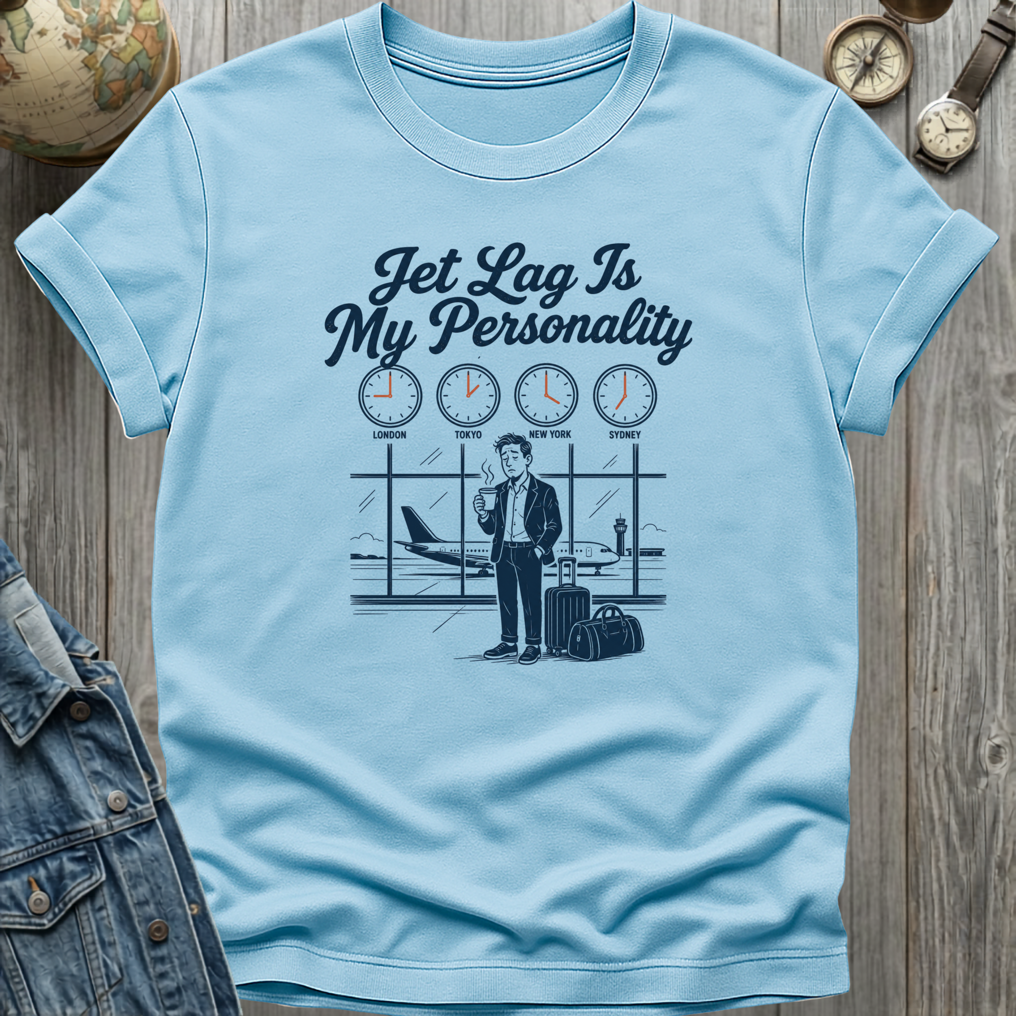 Jet Lag Clocks T-Shirt