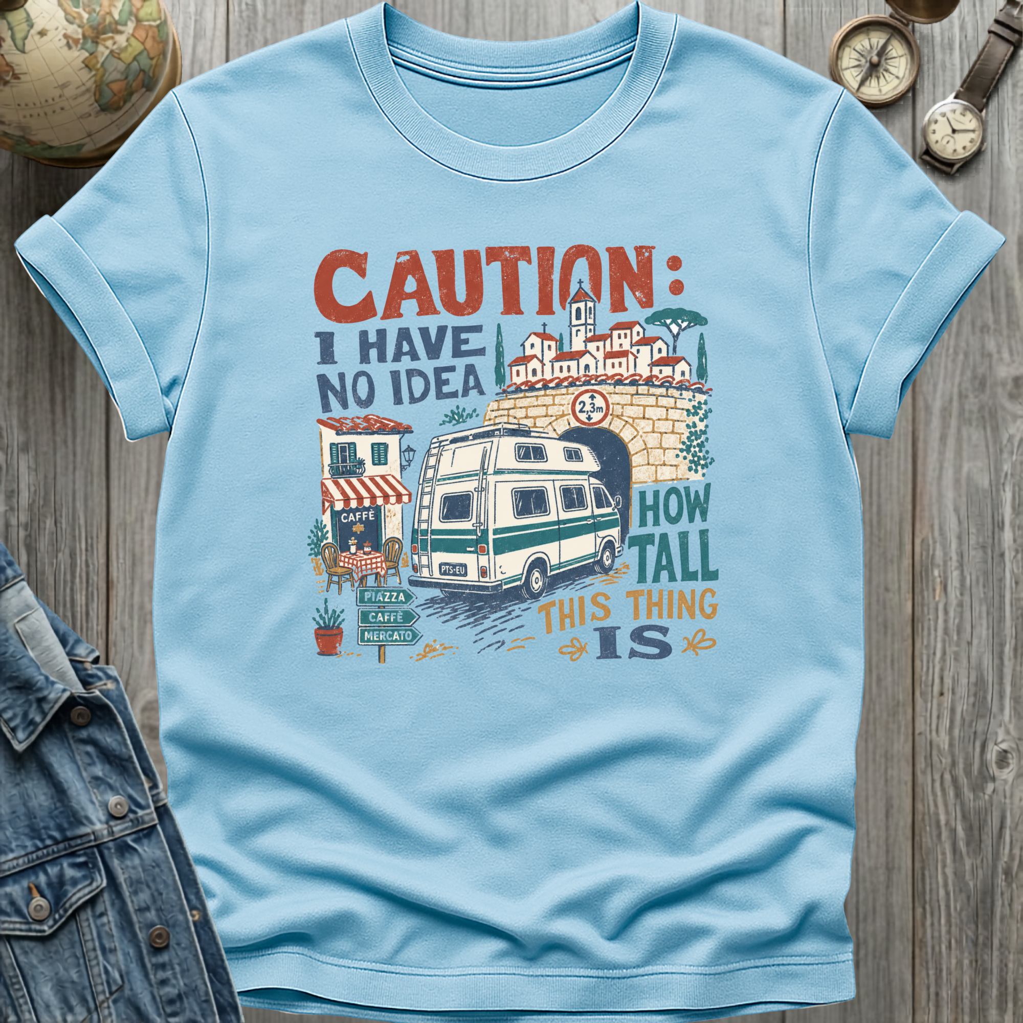 Caution No Idea T-Shirt