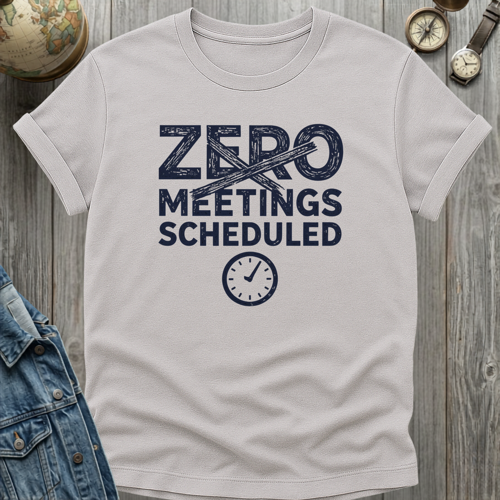 Zero Meetings Scheduled T-Shirt