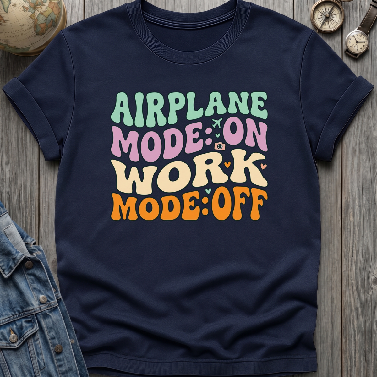 Airplane Mode On T-Shirt