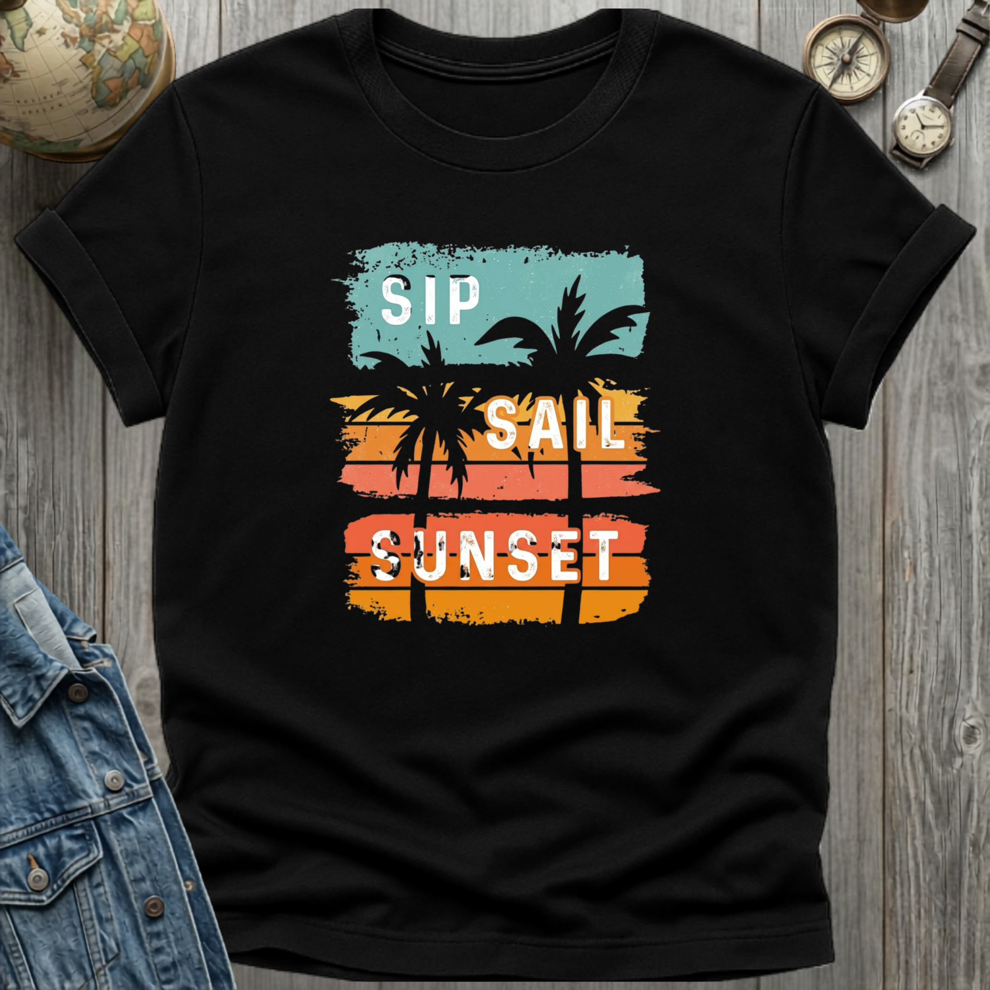 Sip Sail Sunset T-Shirt