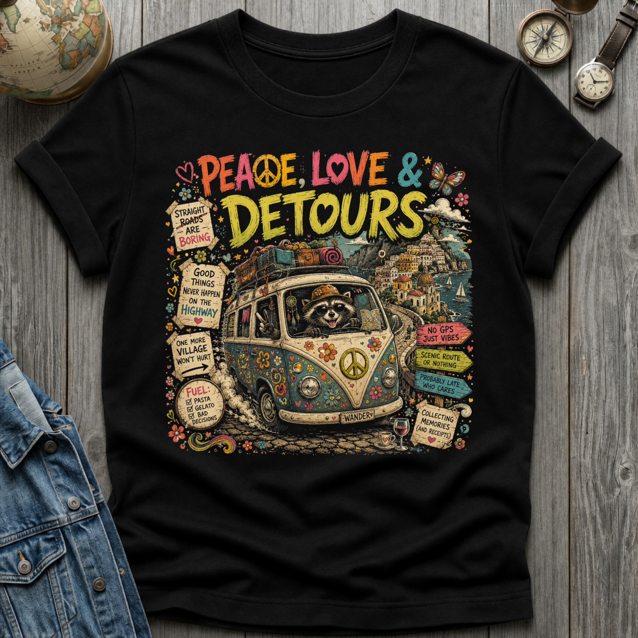 Peace Love Detours T-Shirt