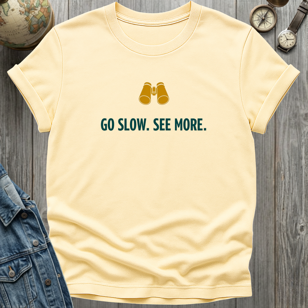 Go Slow. See More. T-Shirt