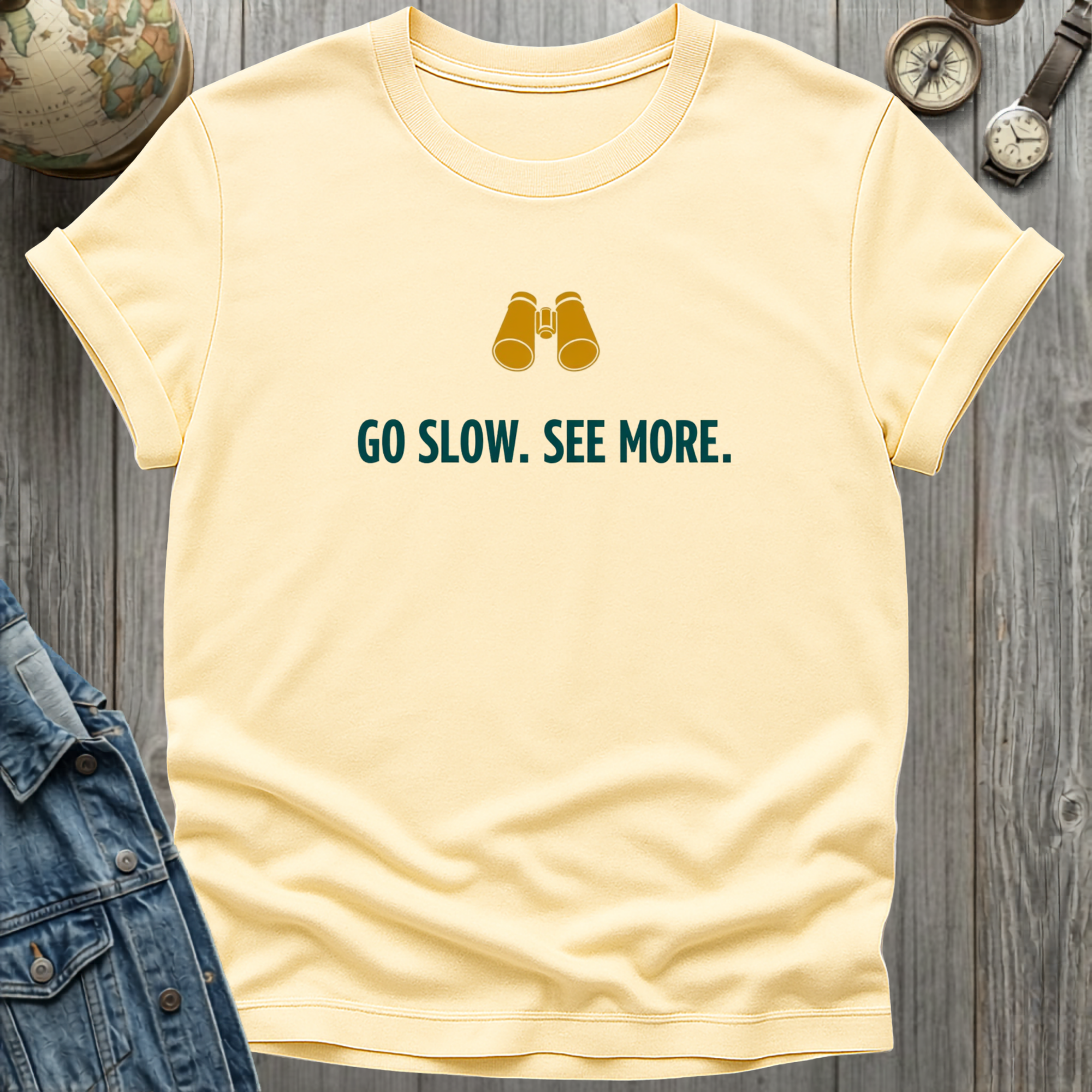 Go Slow. See More. T-Shirt