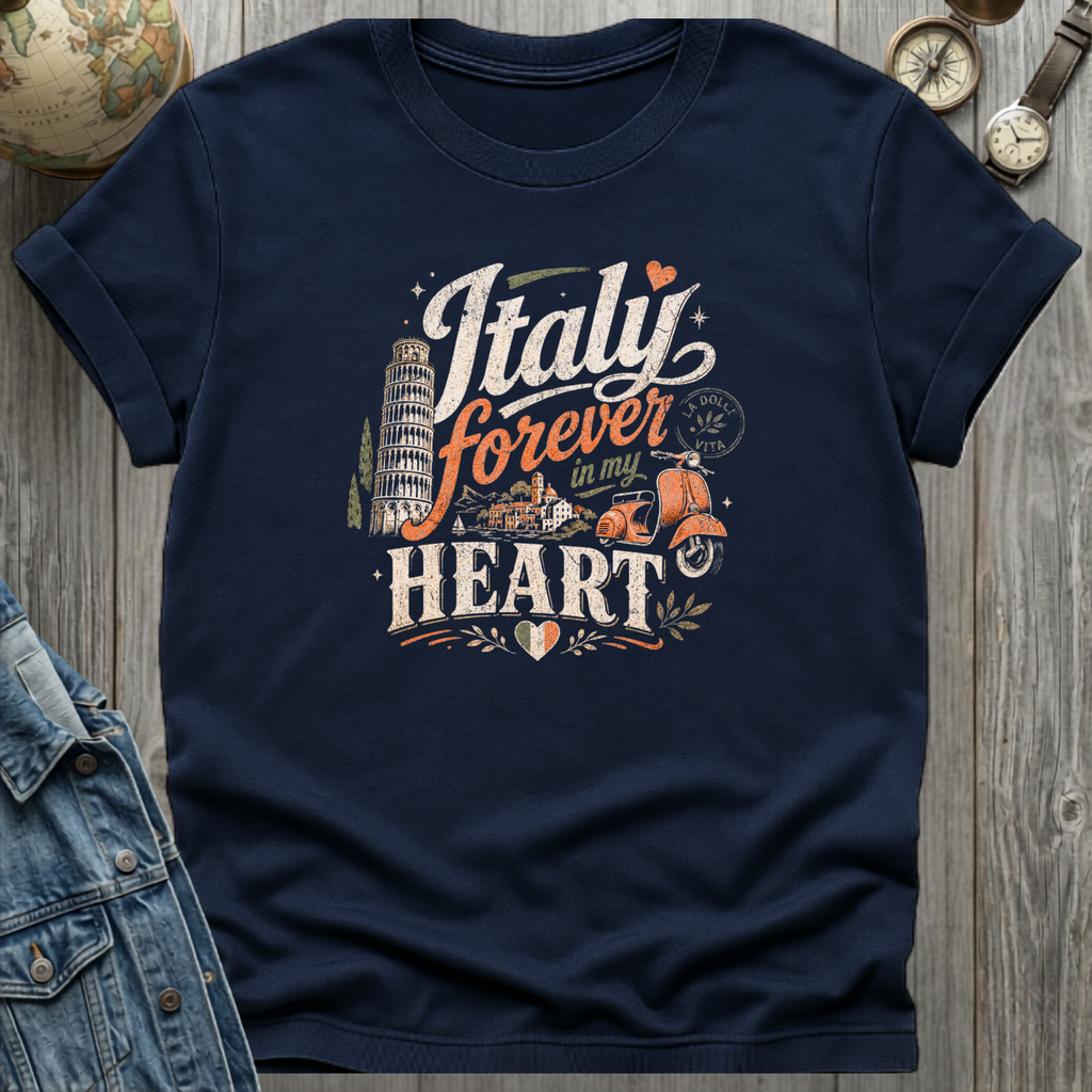 Italy Heart T-Shirt