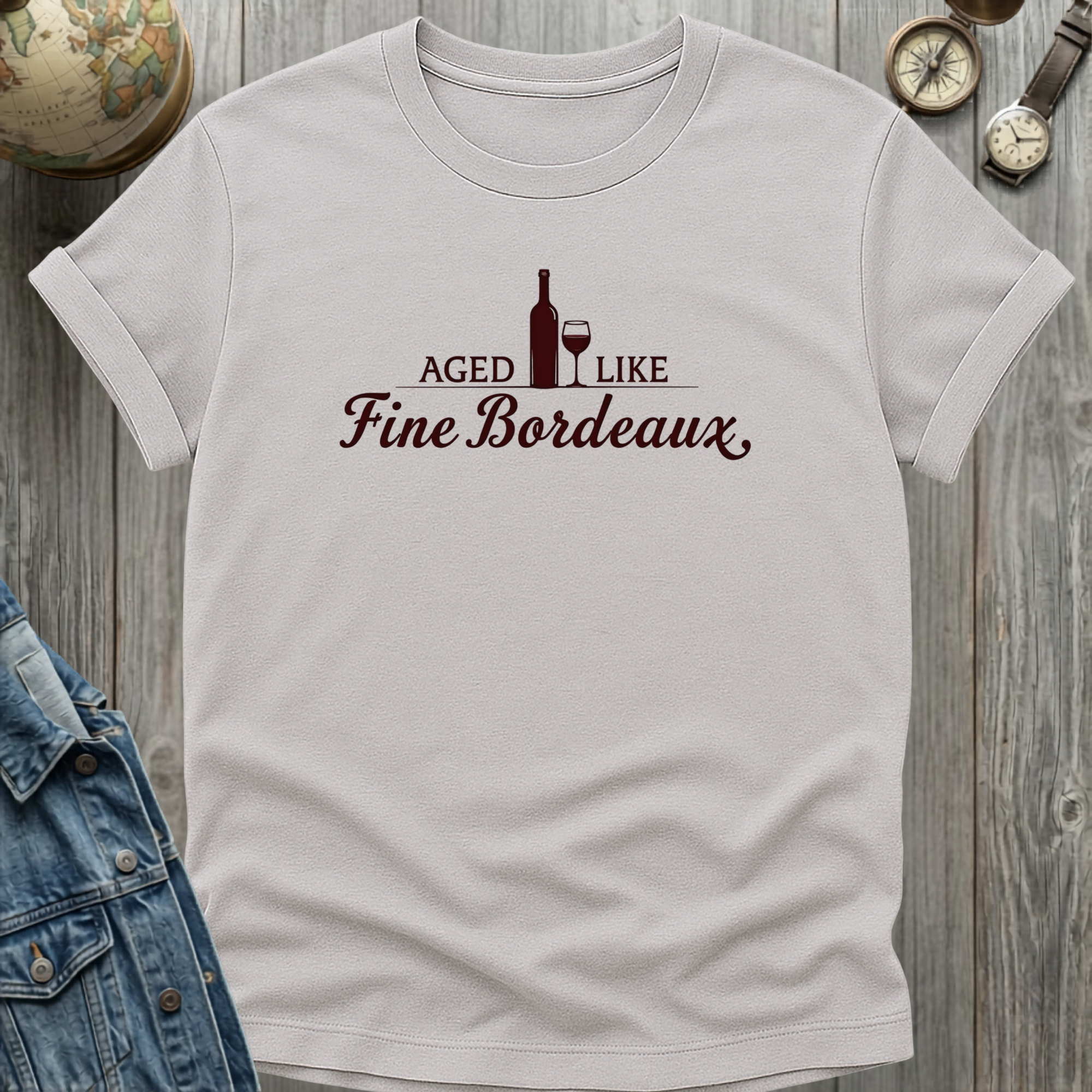 Fine Bordeaux T-Shirt