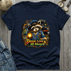 Peace Love All Aboard Raccoon T-Shirt