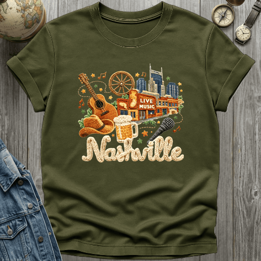 Nashville Faux Woven T-Shirt