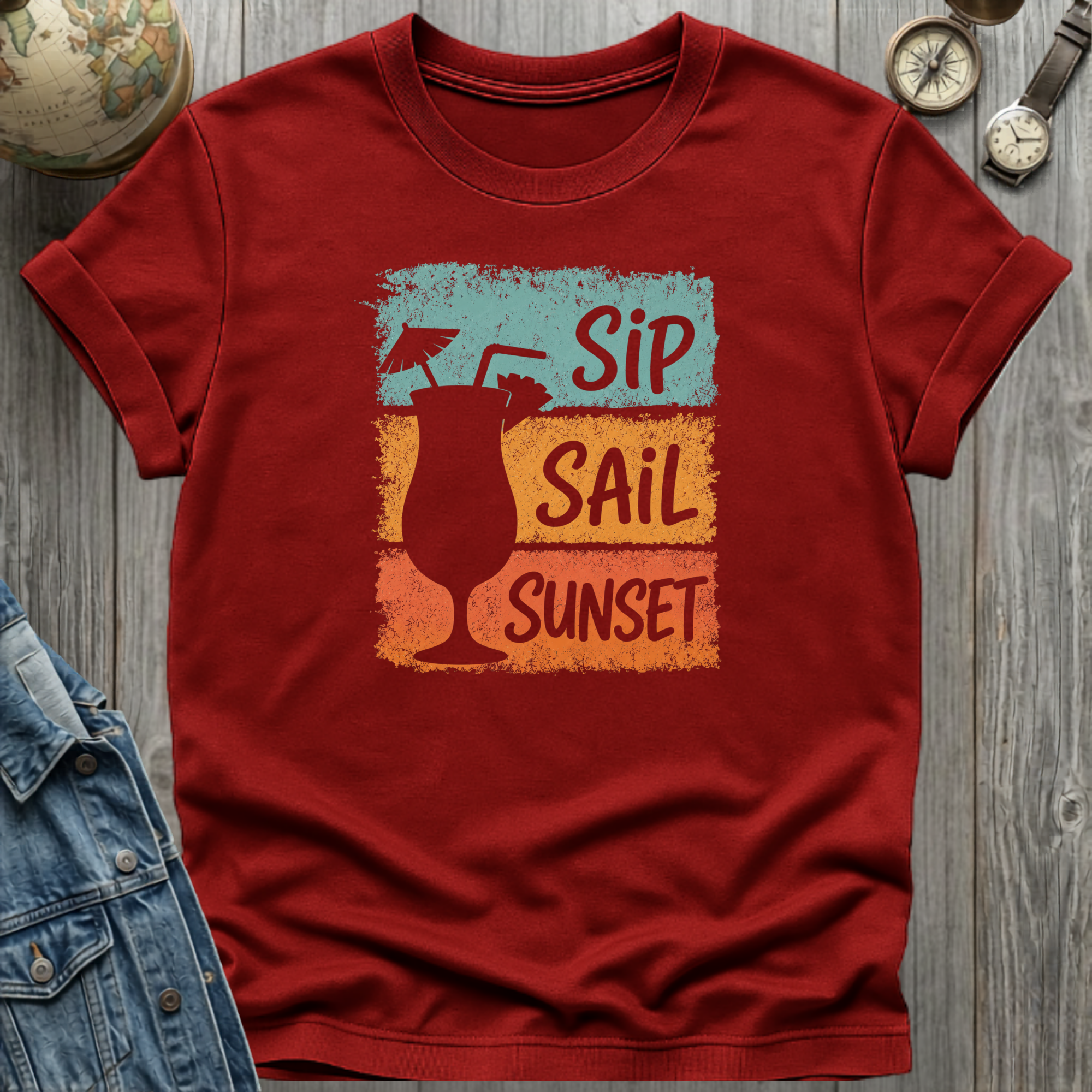 Sip Sail Sunset T-Shirt