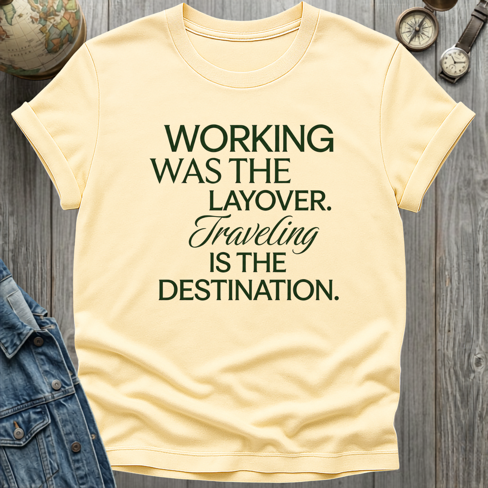 Working Traveling T-Shirt