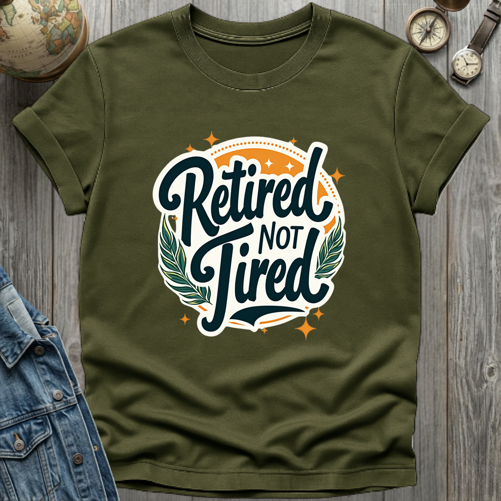 Retired Not Tired Stars T-Shirt