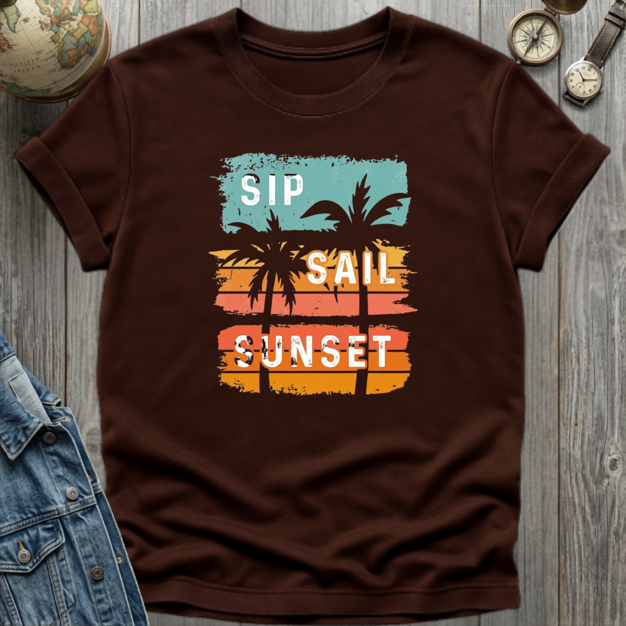 Sip Sail Sunset T-Shirt