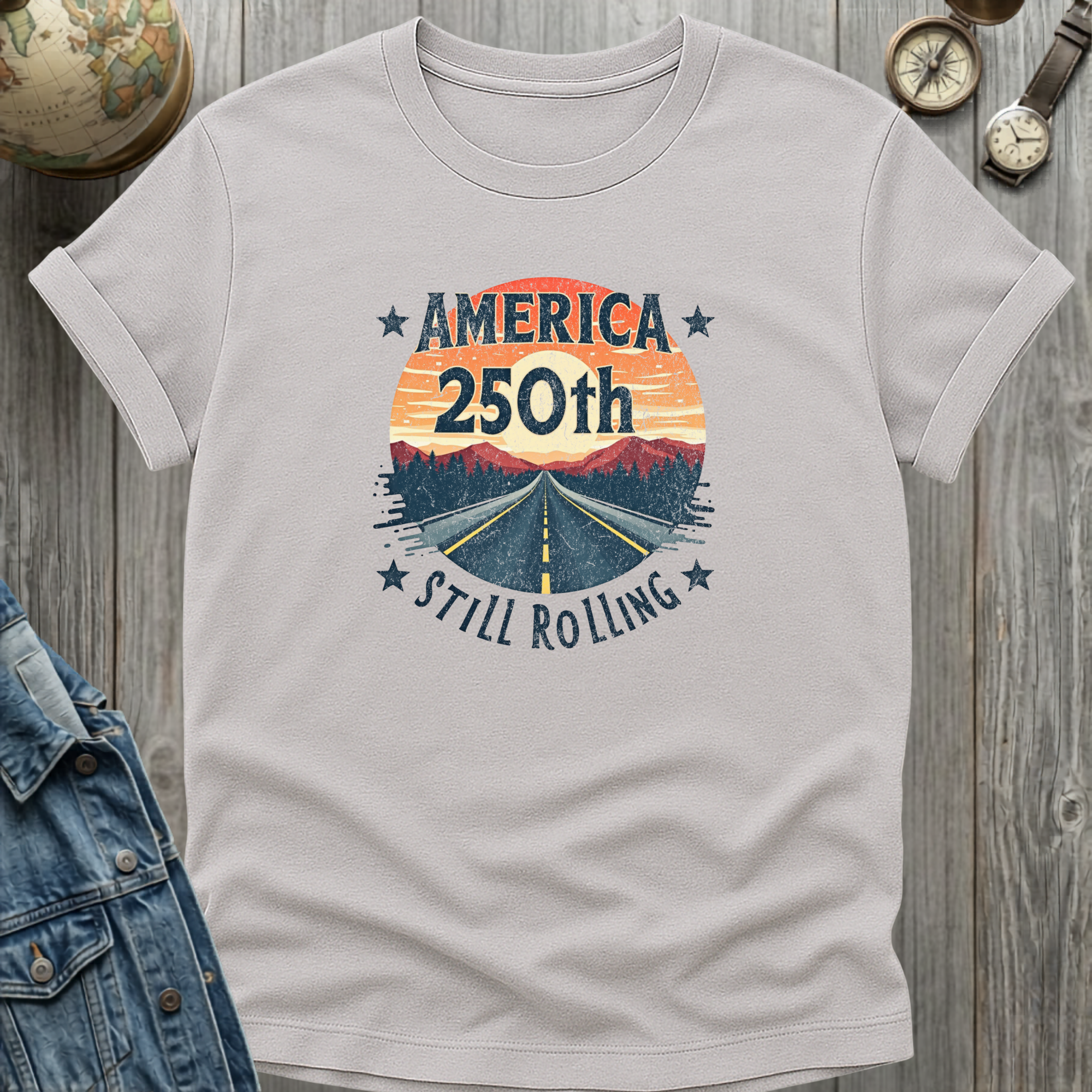 America 250th Still Rolling T-Shirt