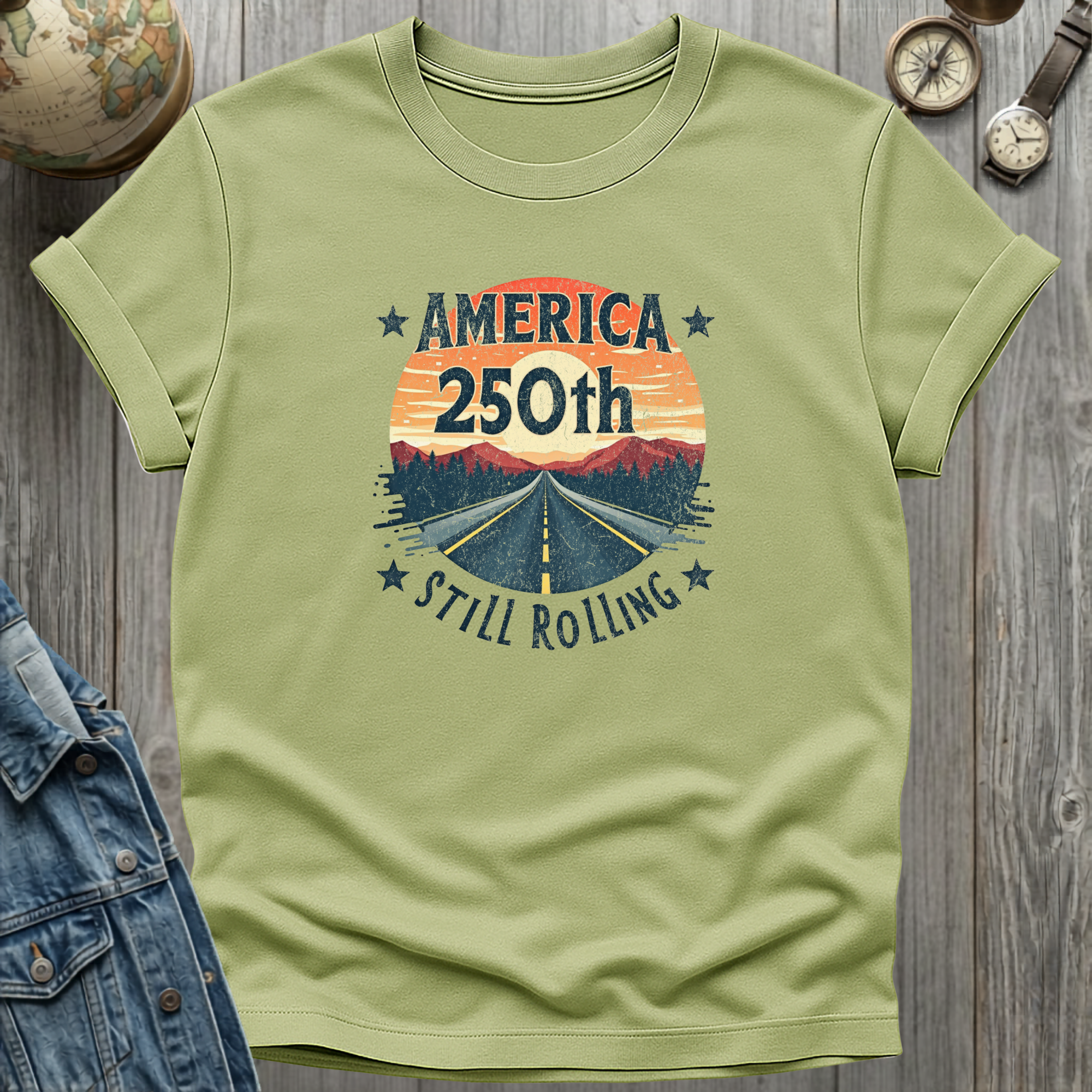 America 250th Still Rolling T-Shirt