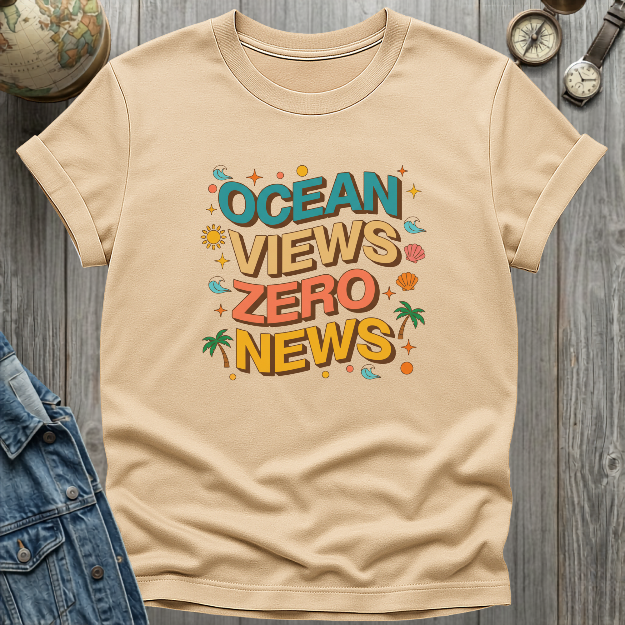 Ocean Views Zero News T-Shirt
