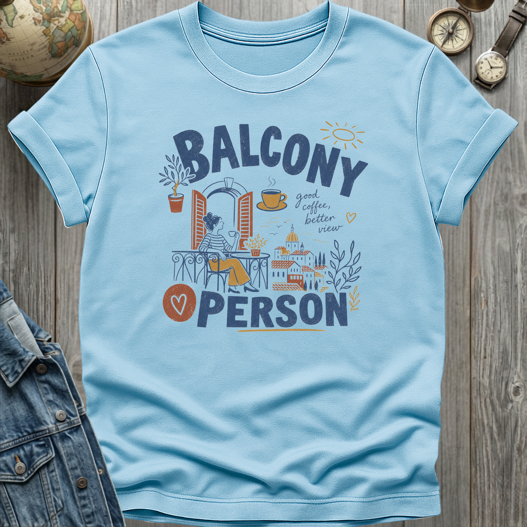 Balcony Person T-Shirt
