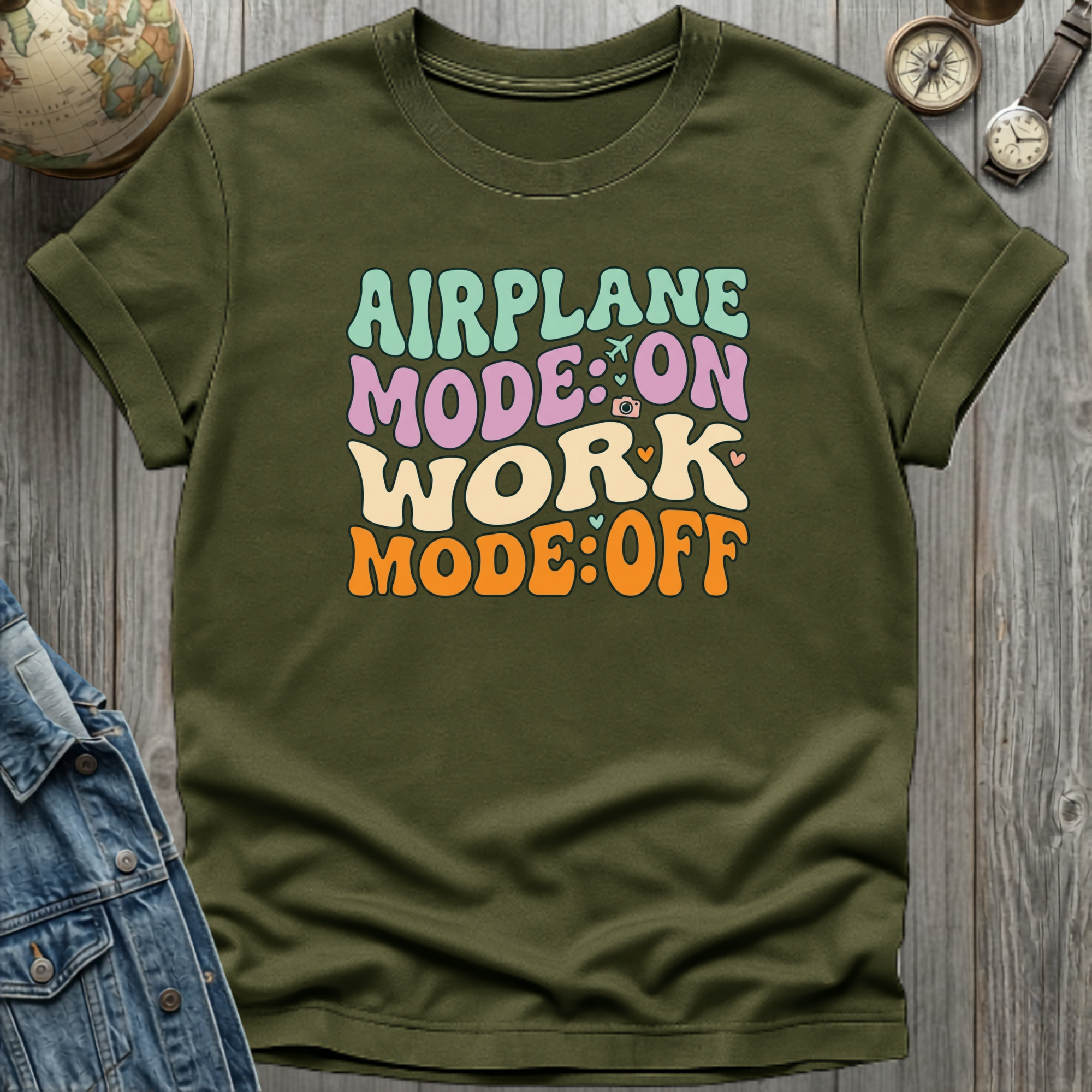 Airplane Mode On T-Shirt