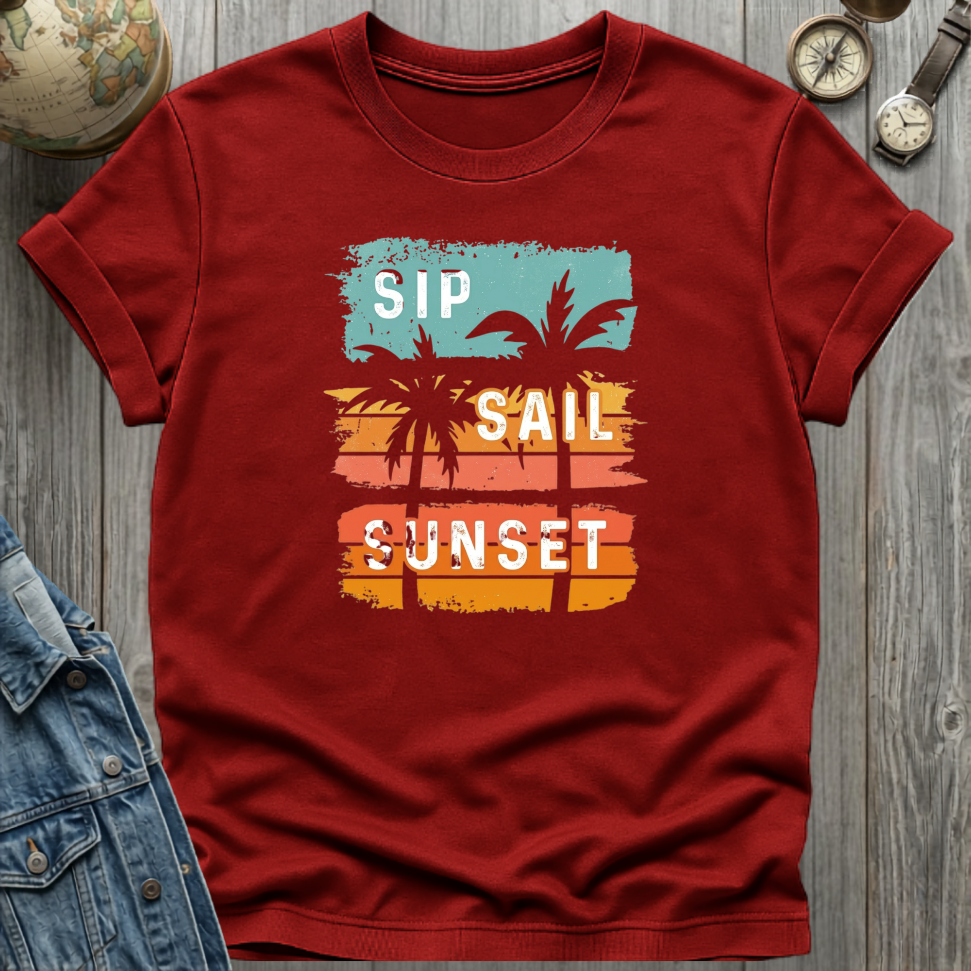 Sip Sail Sunset T-Shirt