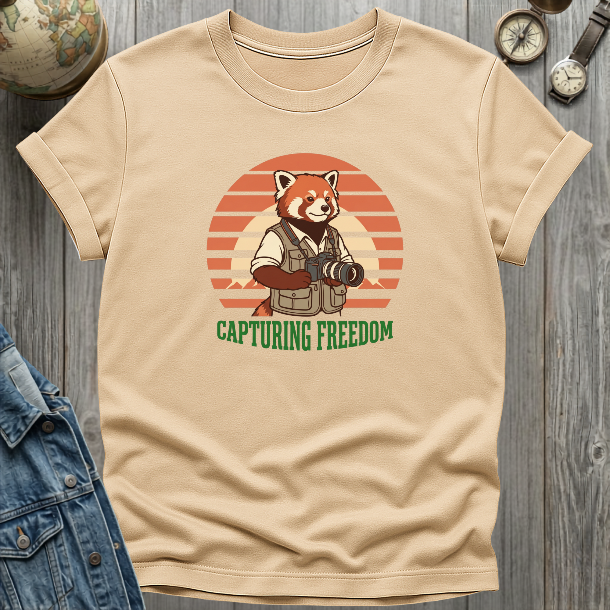 Red Panda Freedom T-Shirt