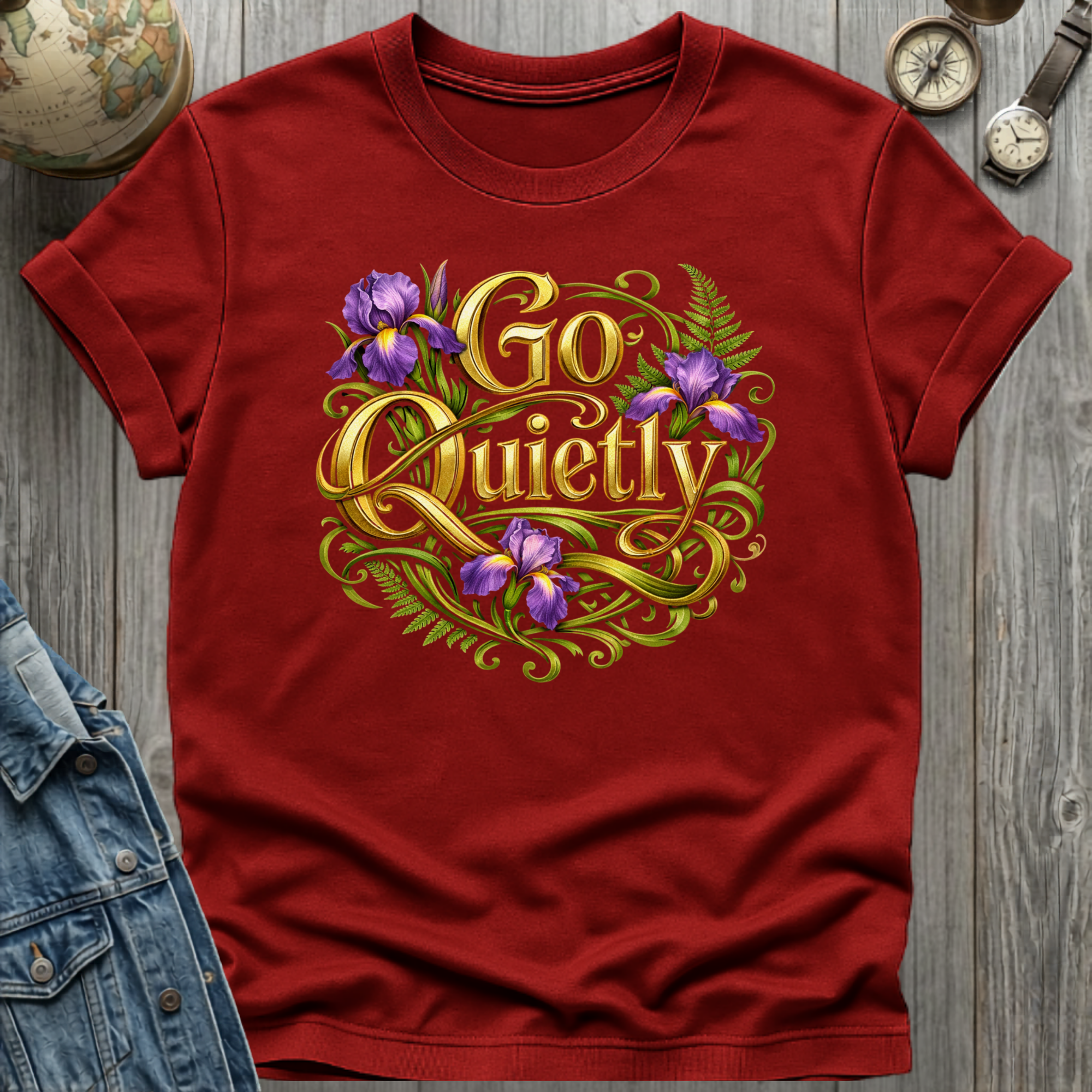 Quietly T-Shirt Cardinal Red / S