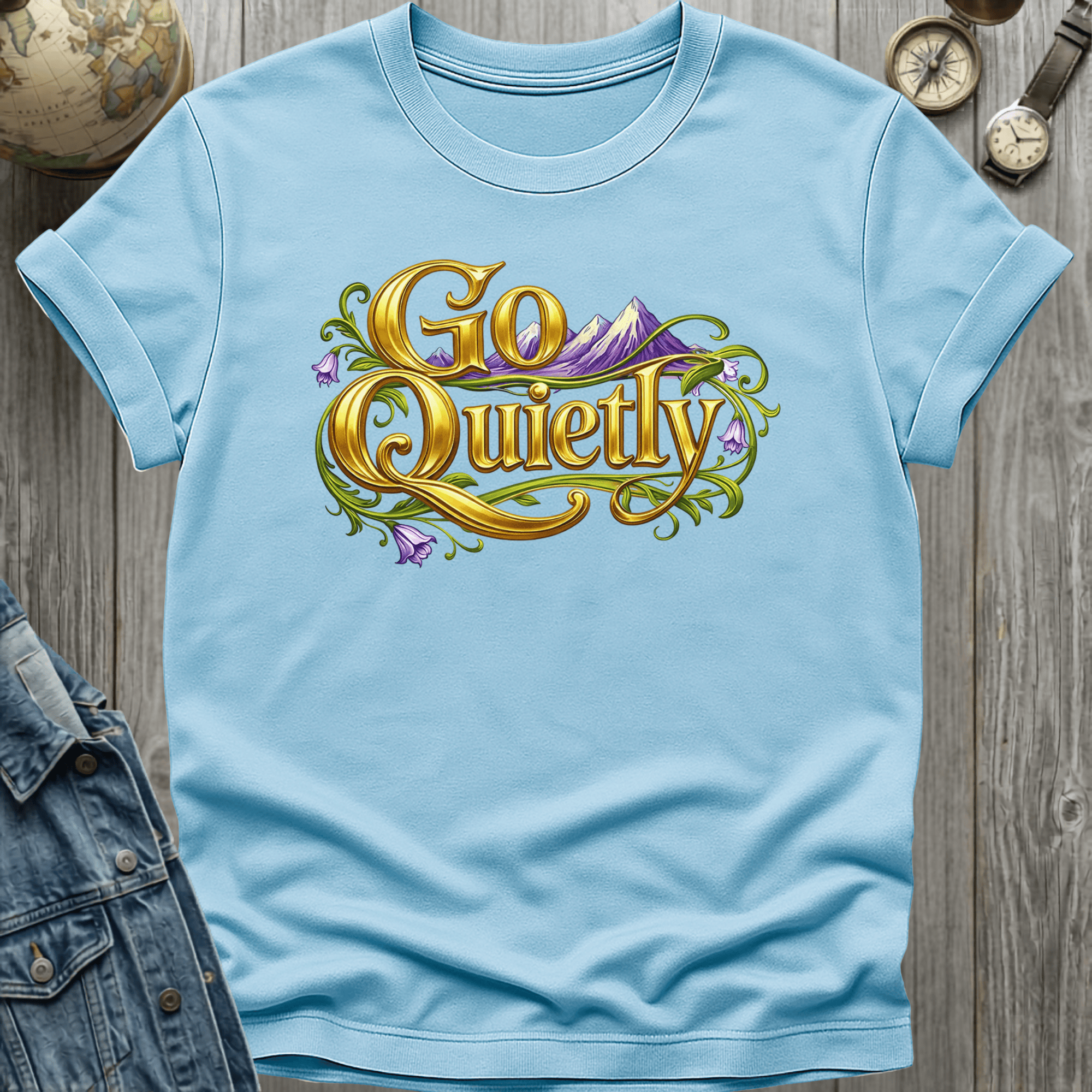 Quietly T-Shirt Light Blue / S