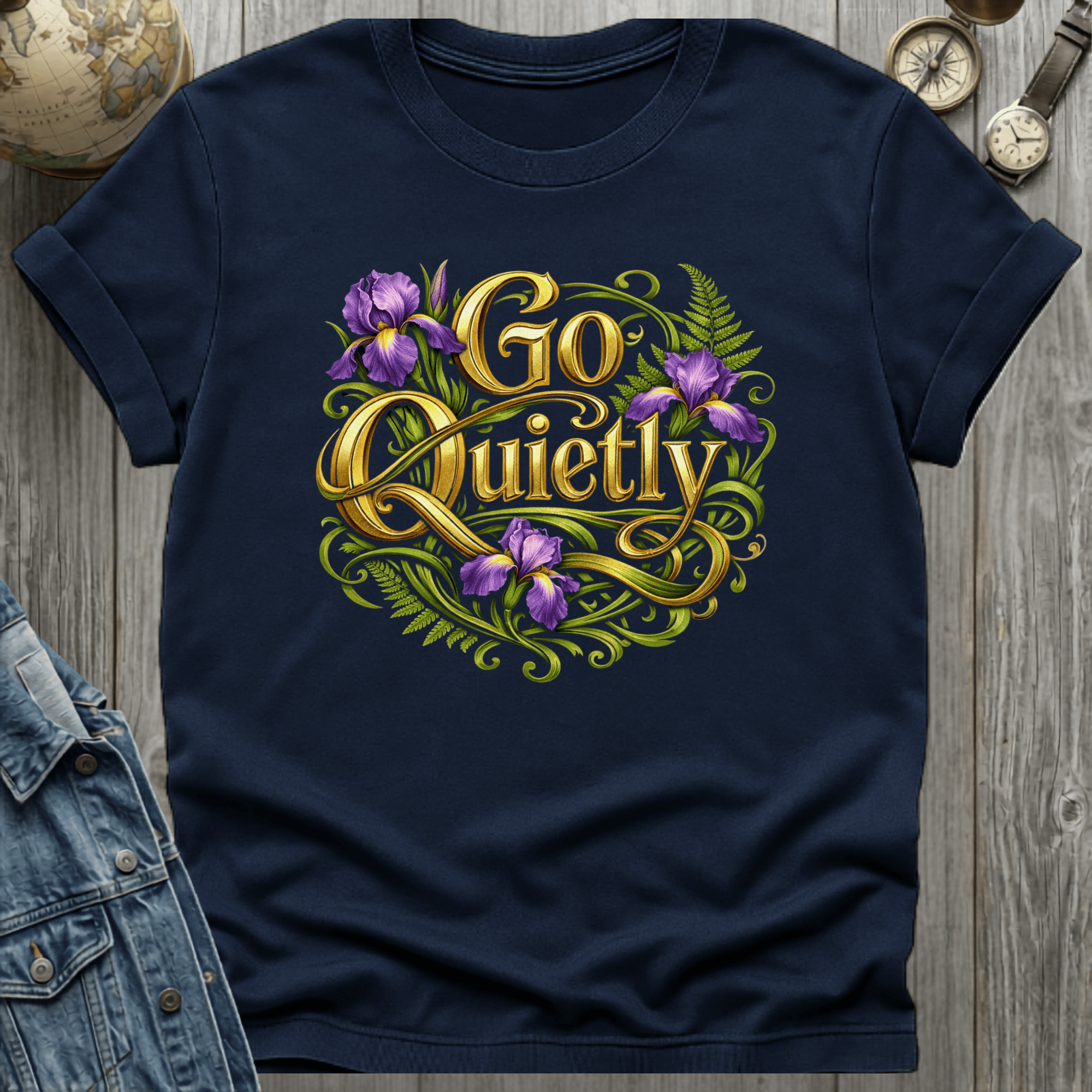 Quietly T-Shirt Navy / S