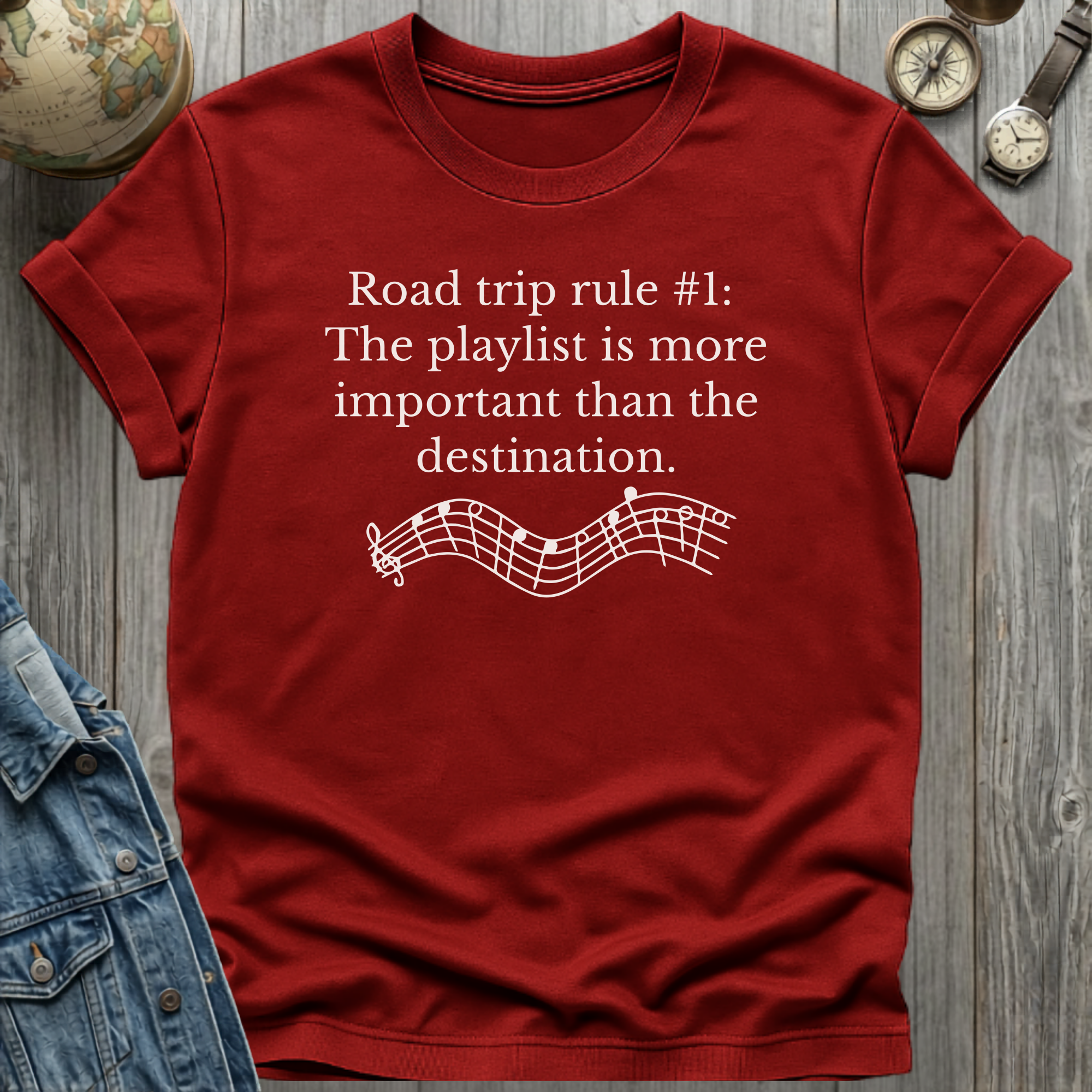 Road Trip Rule T-Shirt Cardinal Red / S