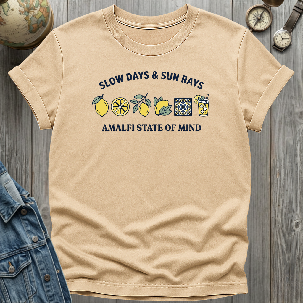 Slow Days Sun Rays T-Shirt Natural / S
