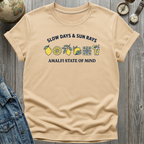 Slow Days Sun Rays T-Shirt Natural / S