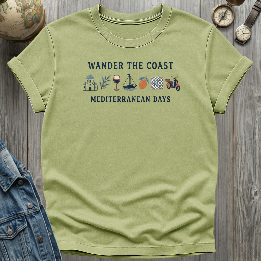 Wander the Coast T-Shirt Pistachio / S
