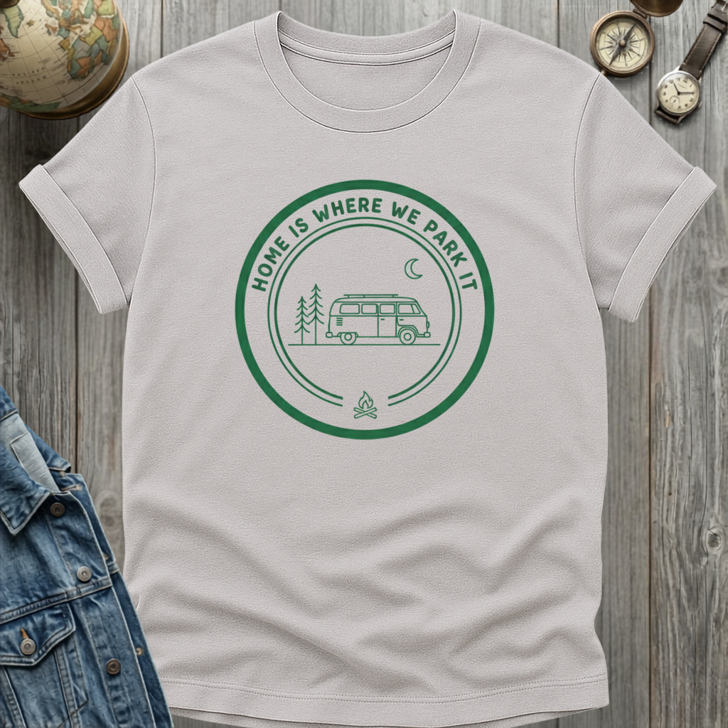 We Park Van T-Shirt Ice Grey / S