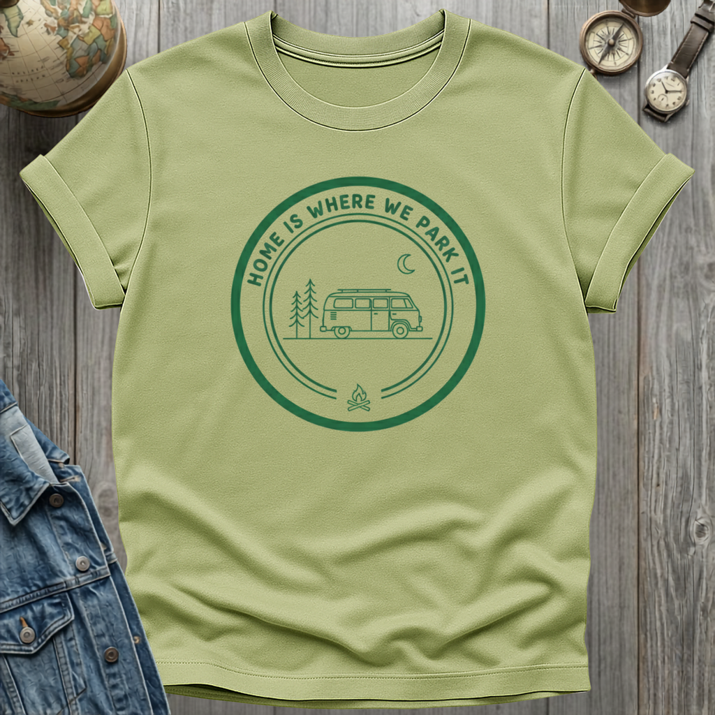 We Park Van T-Shirt Pistachio / S